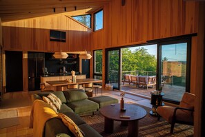 TV connectée, cheminée, jeux vidéo, livres