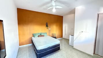 1 bedroom, laptop workspace, blackout curtains, iron/ironing board