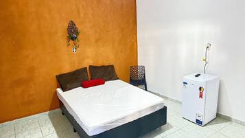 1 bedroom, laptop workspace, blackout drapes, iron/ironing board