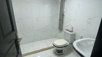 Towels, soap, toilet paper