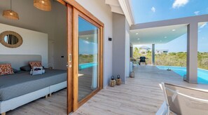 Terrace/patio - Villa Kas Di Lotte, 3-bedroom villa in marvelous Coral Estate with AC, WiFi (Sint Willibrordus)