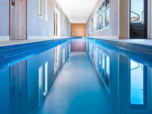 Indoor pool, a heated pool