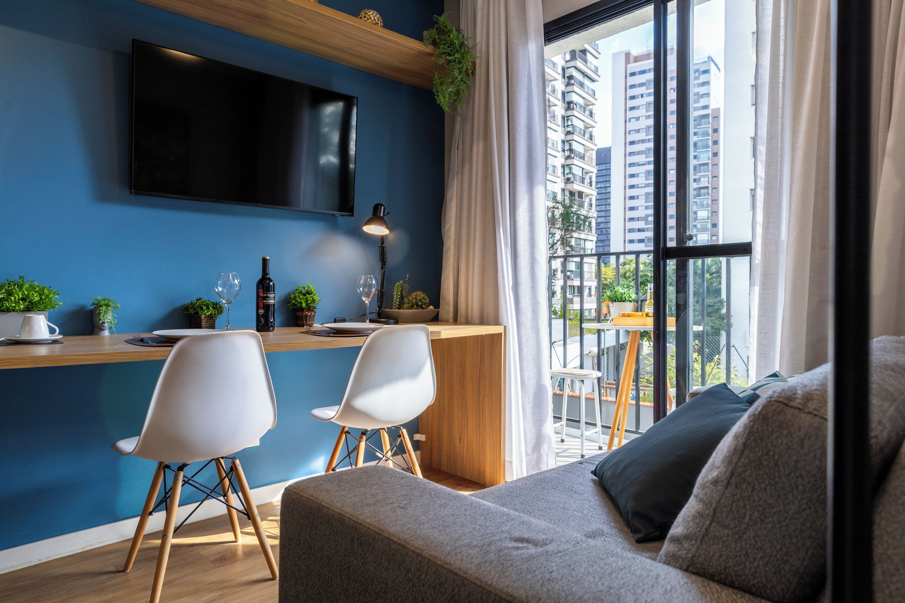 Apartment | Living area | 43-inch Smart TV with digital channels