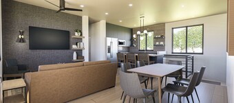 This stunning 3 bed, 3 bath villa offers modern amenities and breathtaking views