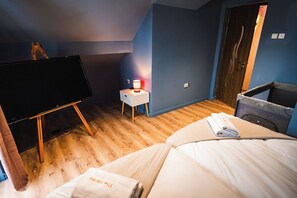 8 bedrooms, iron/ironing board, travel crib, WiFi