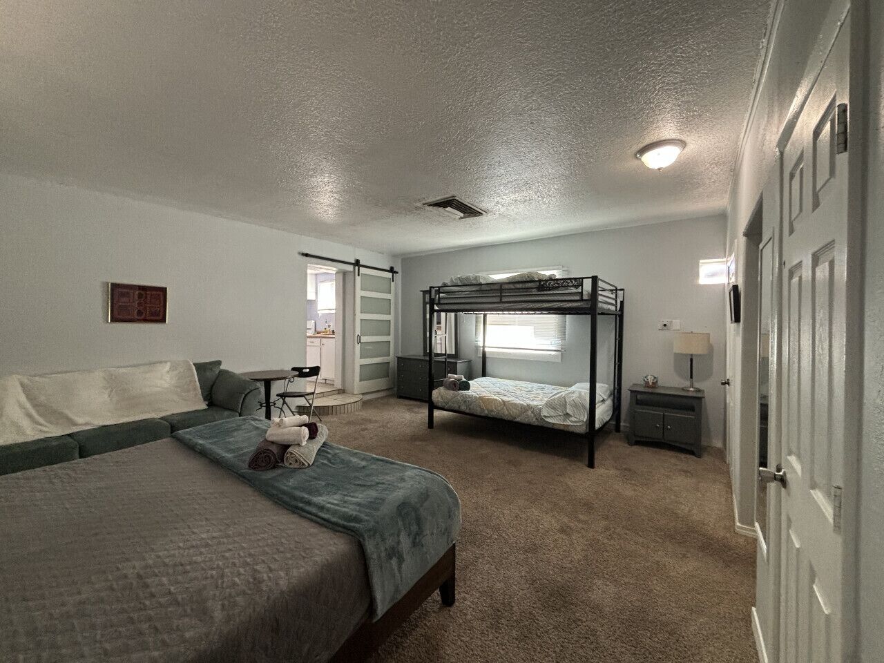 Desk, iron/ironing board, free WiFi, bed sheets