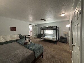 Desk, iron/ironing board, free WiFi, bed sheets