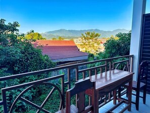 Superior Twin Room, Balcony, Garden View | Terrace/patio