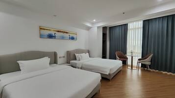 Desk, iron/ironing board, free WiFi, bed sheets