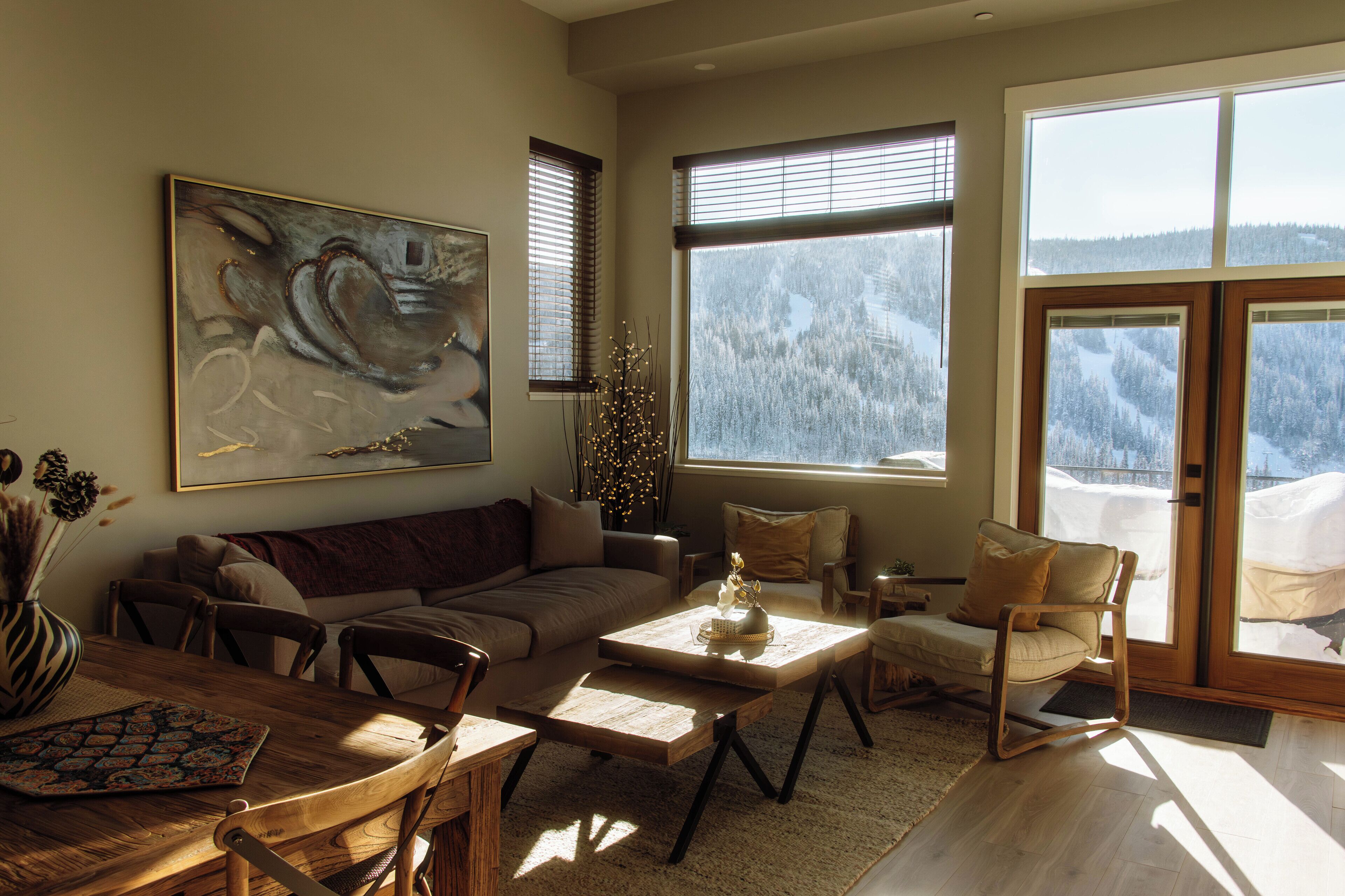 TV connectée, cheminée
