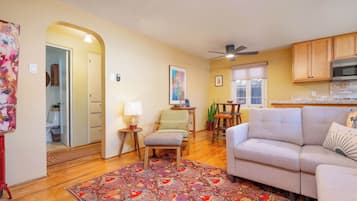 TV, fireplace, DVD player