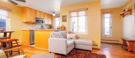 TV, fireplace, DVD player