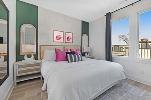 8 bedrooms, desk, iron/ironing board, travel crib