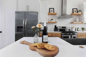 Fridge, microwave, oven, stovetop - The Trillium & The Iris - 2 homes, 6 bedrooms (Nashville)