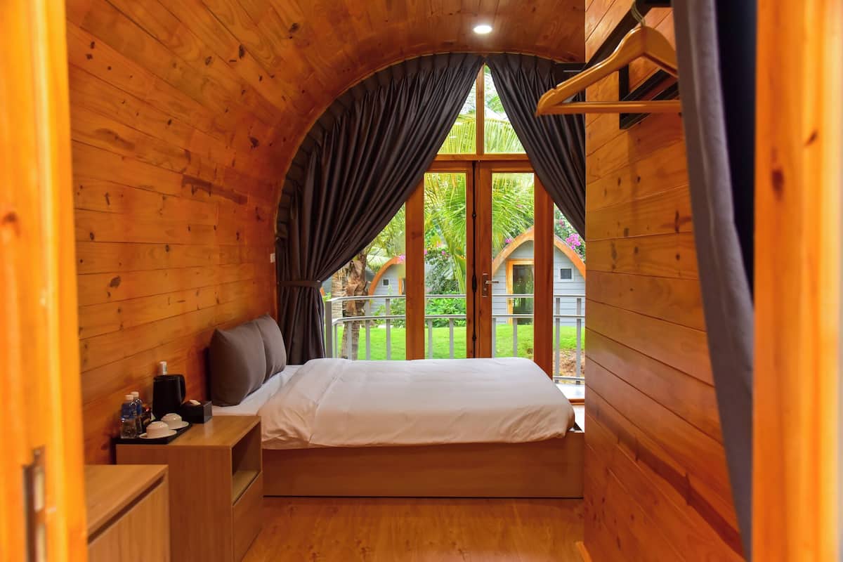 Comfort Bungalov, 1 Büyük (Queen) Boy Yatak, Balkon, Bahçe Manzaralı | 1 yatak odası, güneşlik/perde, ses yalıtımı, ücretsiz kablosuz İnternet