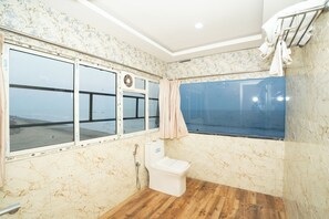 Deluxe Double Room, Balcony, Beach View | Bathroom | Shower, free toiletries, towels, soap - Mandarmani Kiss of Sea Resort (Kanthi)