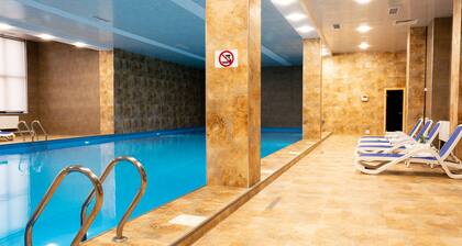 1BR with Balcony Pool & Sauna