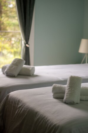 2 soverom, skrivebord, strykejern/-brett og wi-fi (inkludert)