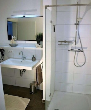 Shower, hair dryer