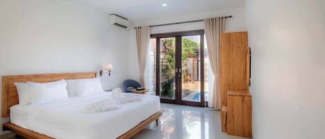 Vila, 4 kamar tidur, pemandangan kolam renang | 4 kamar tidur