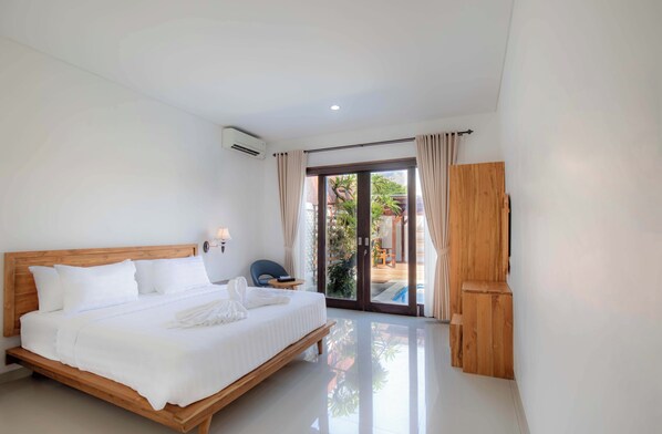 Villa, 4 habitaciones, vista a la alberca | 4 habitaciones