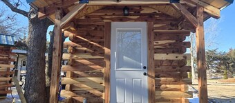 NEW! #4 - Amish Log Camping Cabin Walk to the Water