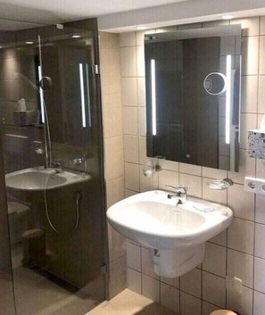 Shower, hair dryer