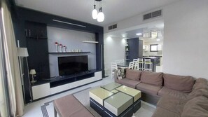 Villa, 2 Bedrooms, Accessible, Smoking | Living room - Dubai- 1bhk Villa Townhouse (Dubai)