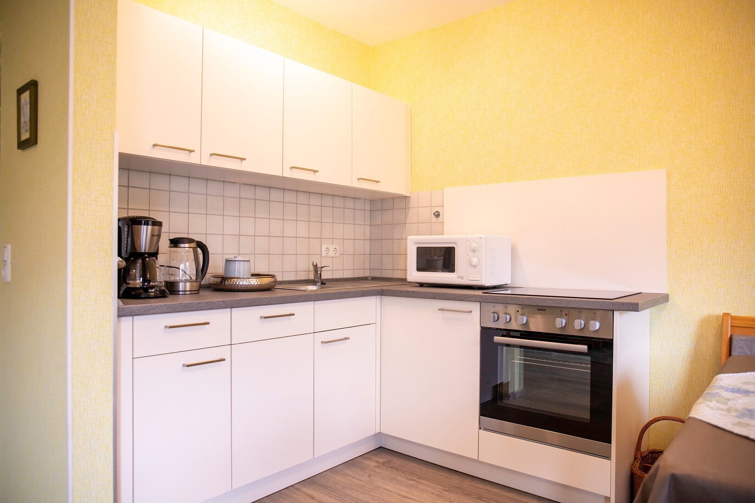 Refrigerador, microondas, horno, placa de cocina