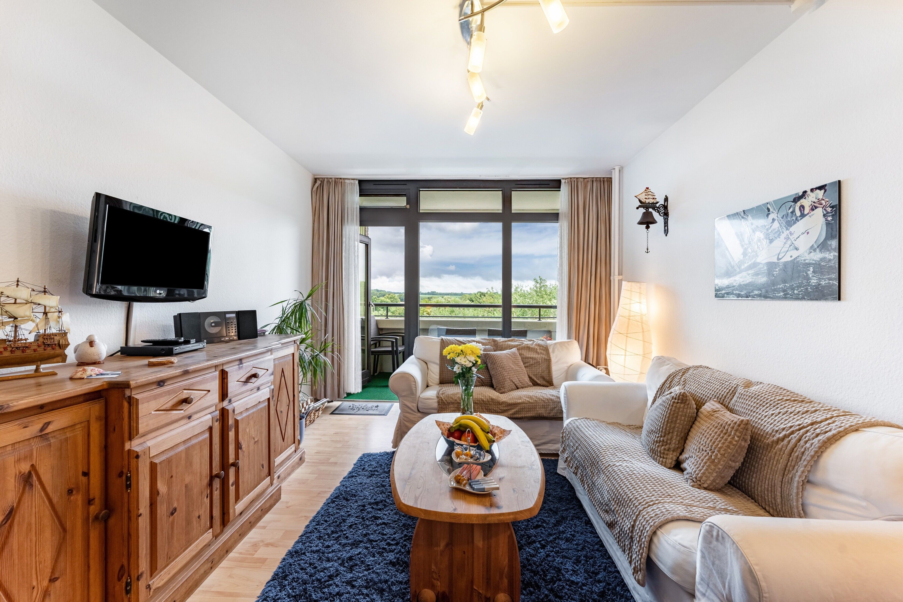 TV, DVD player, stereo