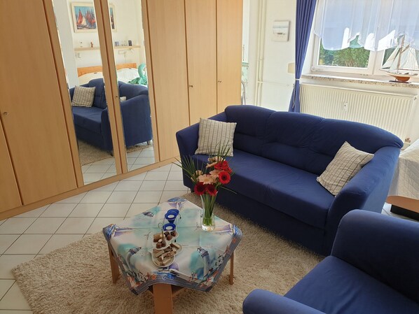 TV, DVD player, stereo