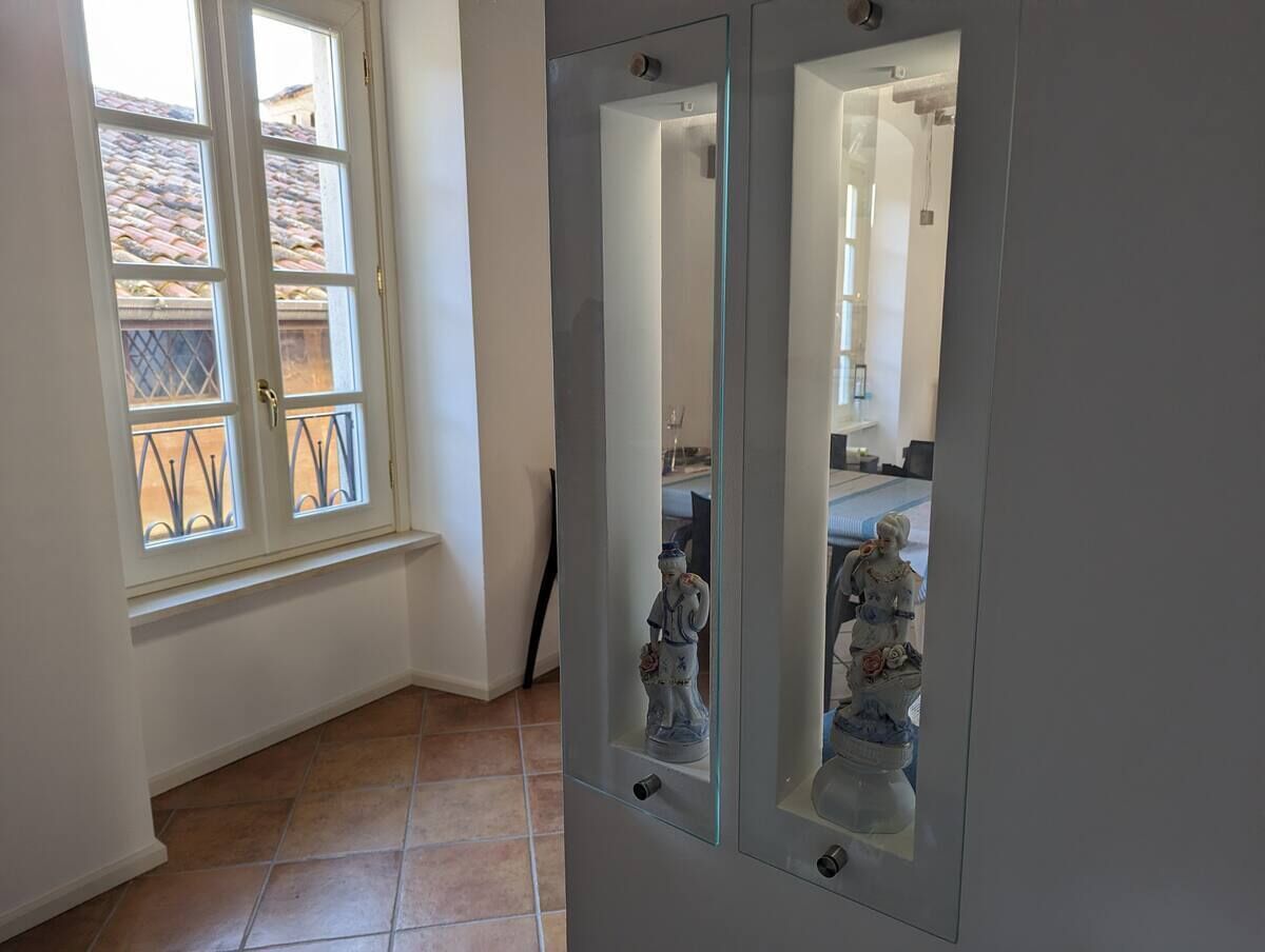 Departamento Deluxe, patio, vista al lago | 1 habitación y tabla de planchar con plancha 