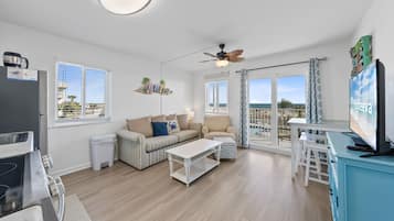 Signature Condo, Multiple Beds, Non Smoking, Kitchen | Living room | 50-inch Smart TV with cable channels