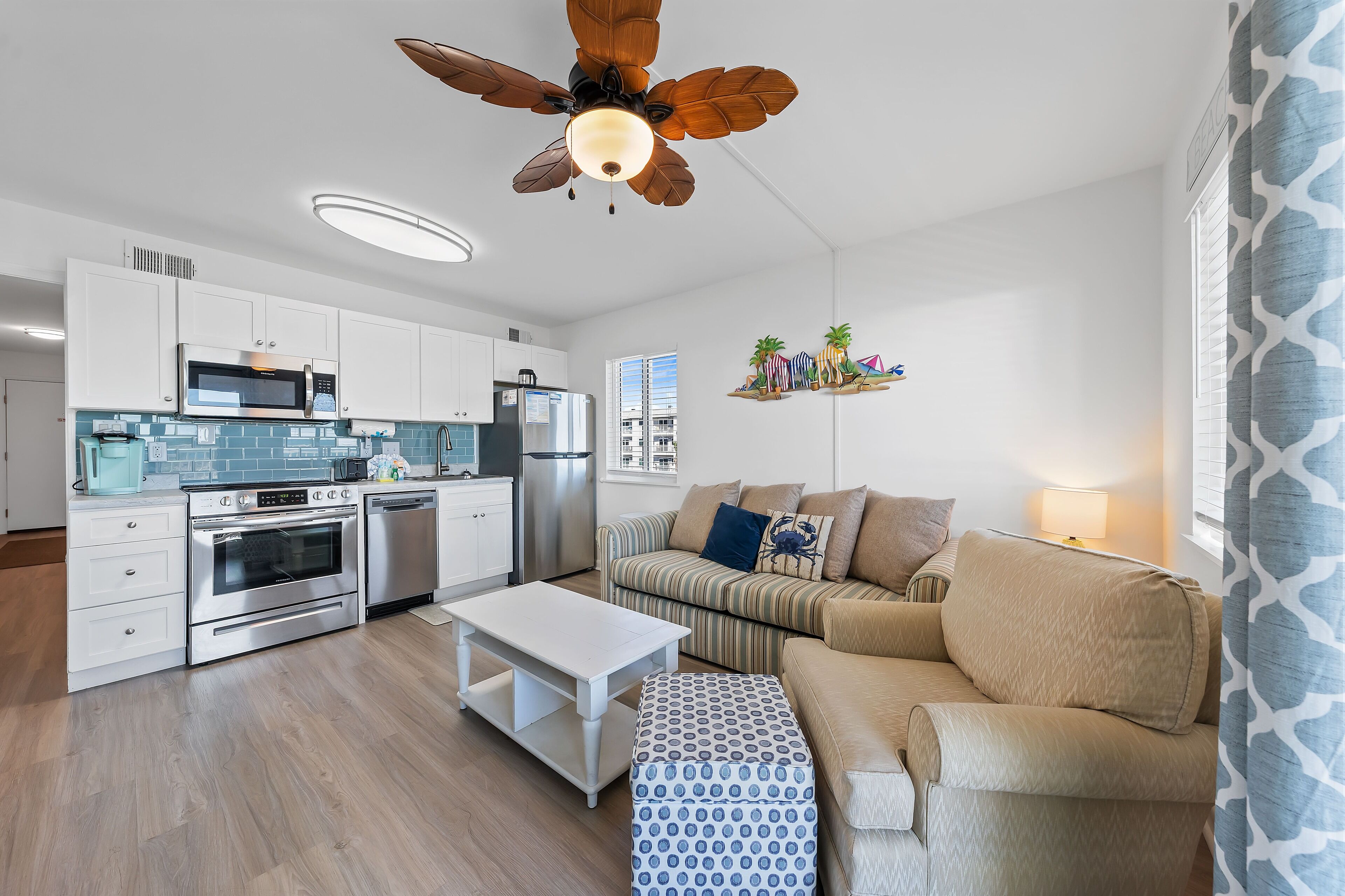 Apartamento Signature, varias camas, no fumadores, cocina | Cocina privada | Frigorífico, microondas, horno y placa de cocina