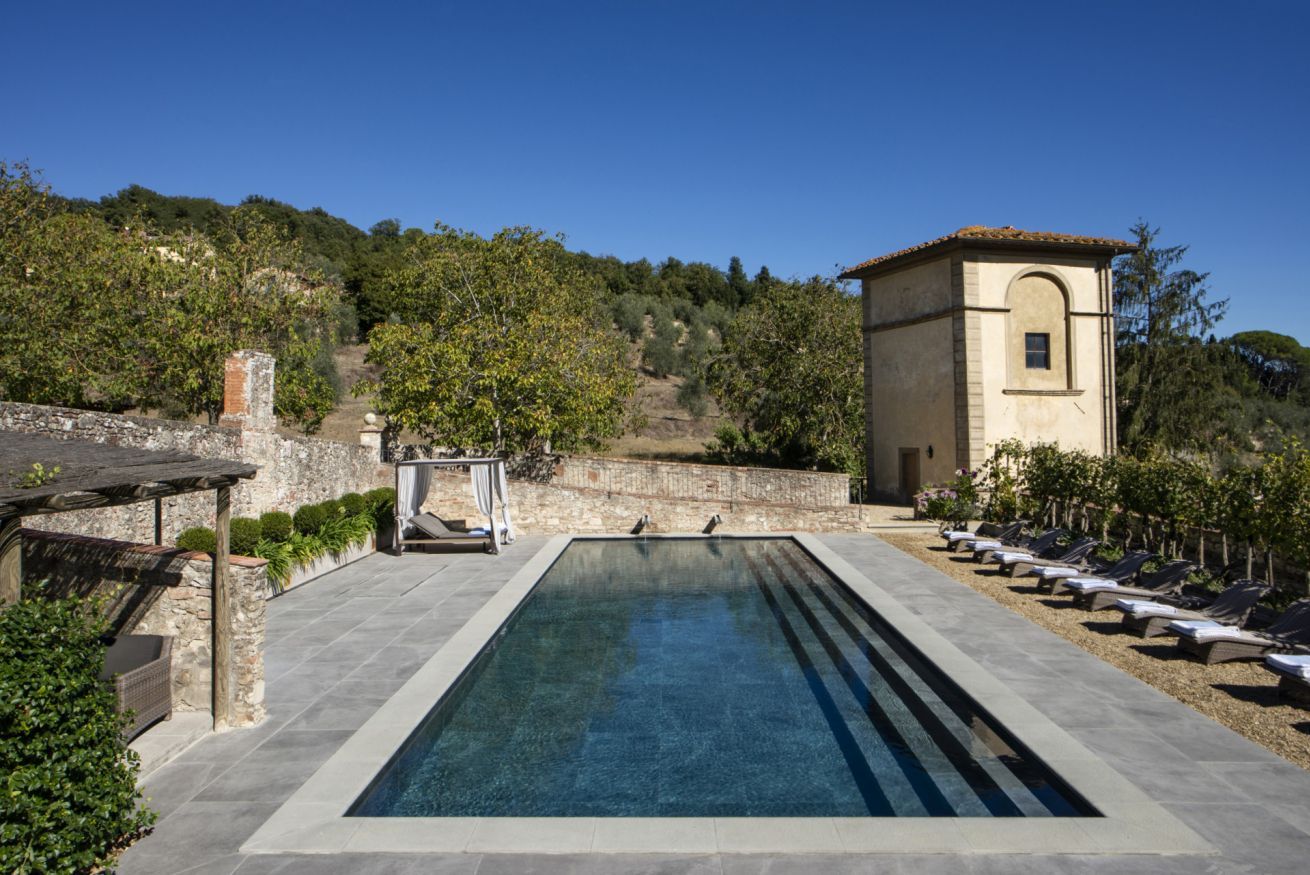A heated pool