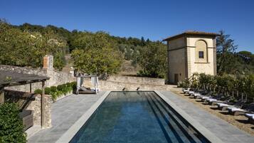 A heated pool