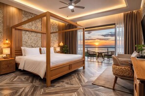 Deluxe Double Room, Balcony, Ocean View | Beach/ocean view - Garden Hill Resort & Spa (Beau Vallon)