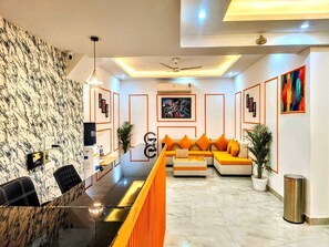 Sitteområde i lobbyen