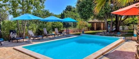 A heated pool