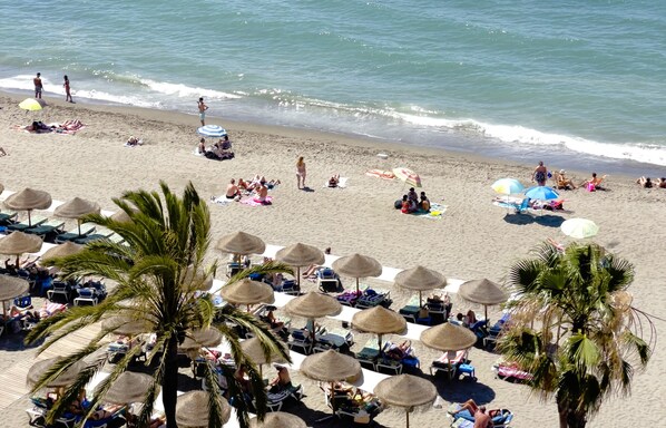 En la playa 