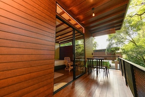 Standard Cabin, River View | Balcony - The HIJAU Camp & Cabin (Ipoh)