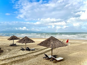 Praia particular, areia branca