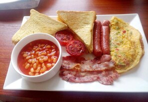 Daily English breakfast for a fee