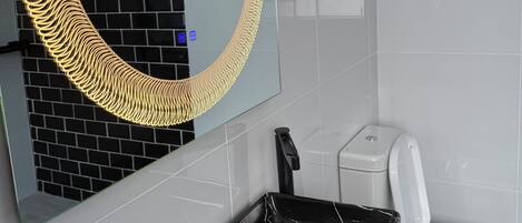 Towels, soap, toilet paper