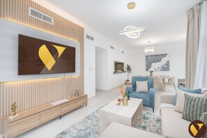 Luxury Apartment, City View | Living area - Vogue | The Lofts near Burj Khalifa | Dubai Mall (Dubai)