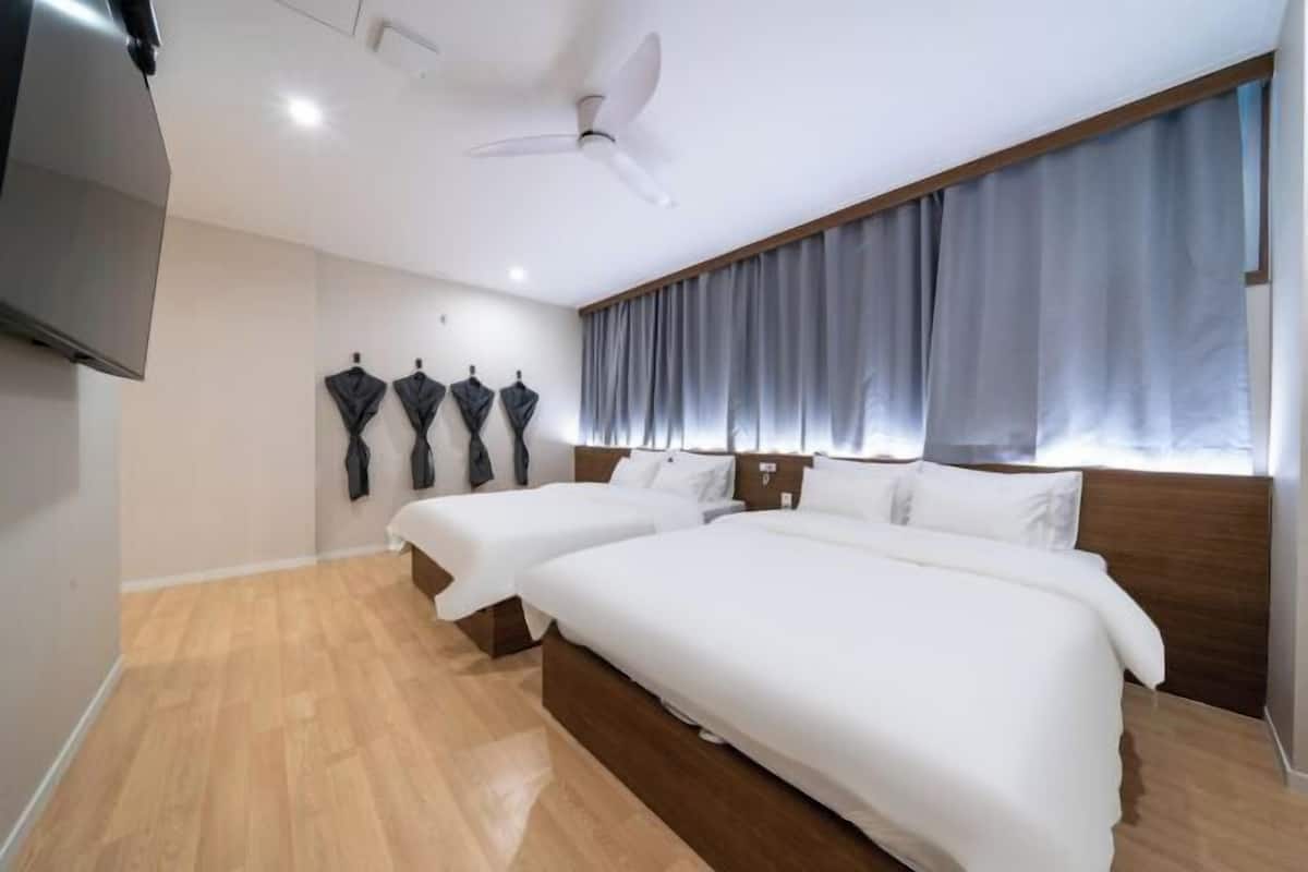 1 chambre, literie de qualité supérieure, couette en duvet d'oie