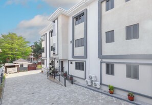 Majoituspaikan julkisivu