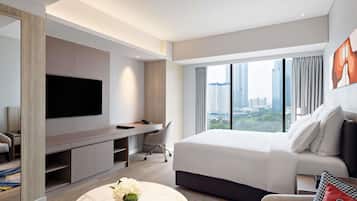 Swiss Advantage Studio With King Size Bed | 客房內保險箱、熨斗/熨衣板、免費搖籃/嬰兒床、折疊床/加床