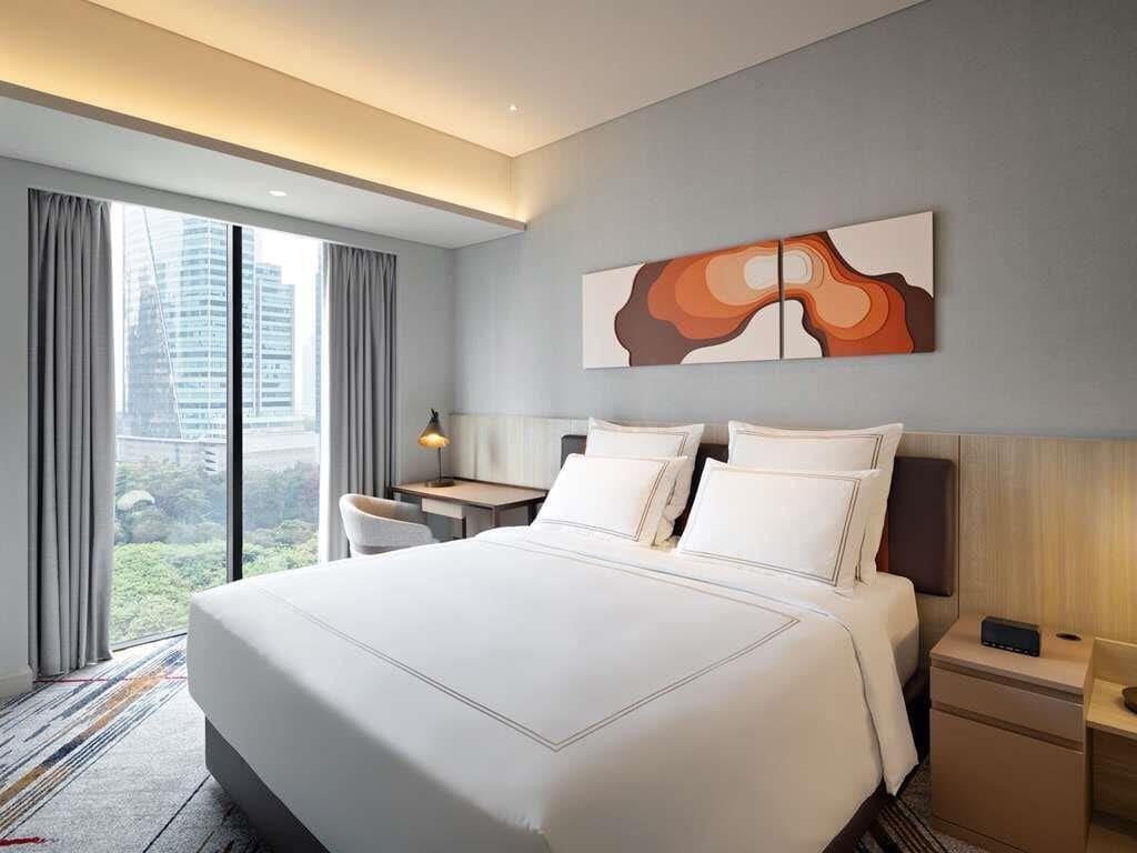 Swiss Advantage One Bedroom Apartment | Ropa de cama de alta calidad, colchones Select Comfort, caja fuerte