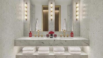 Hair dryer, bathrobes, slippers, electronic bidet